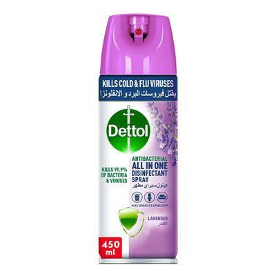 Dettol Disinfectant Spray With Lavender Scent 450 ML