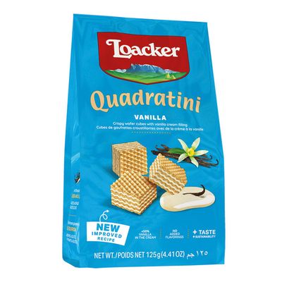 Loacker Quadratini Wafer Filled With Vanilla Cream 125 G