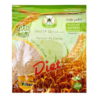 Tanour ALDayaa Bran Tanour Bread Diet Sugar Free - 280g