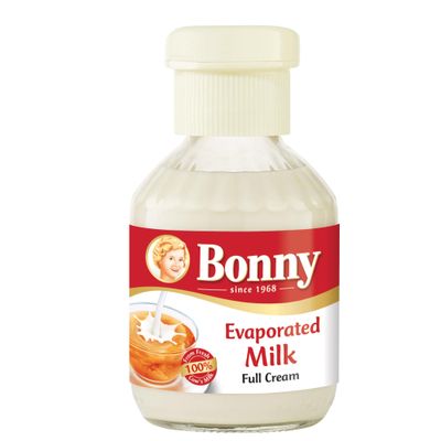 Bonny Evaporated Milk Full Cream Bottle 170 G
