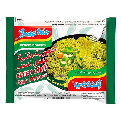 Indomie Noodles Green Pepper Flavor Instant 80 G