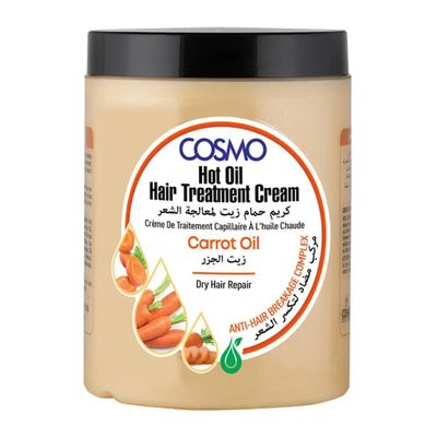 كوزمو كريم حمام زيت لمعالجة الشعر بخلاصة زيت الجزر - 1000 مل