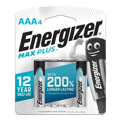 Energizer Battery Max Plus AAA 4 Pieces