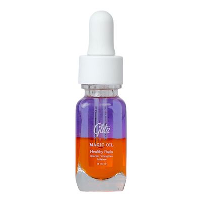 Glitz Magic Oil For Healthy Nails Nourishes, Strengthens, And Renews Nails - Orange - 11ml