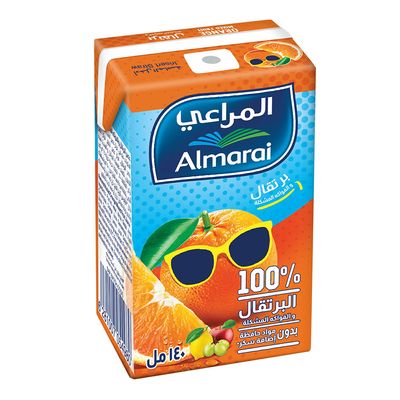 Almarai Juice Orange Flavor No Added Sugar 150 ML