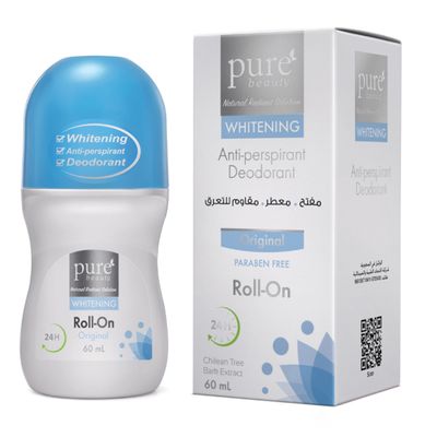Pure Beauty Whitening Deodorant Roll-On Original - 60ml