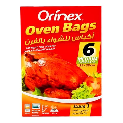 Orinex Oven Bags Medium 25 × 38 Cm 6 Pieces