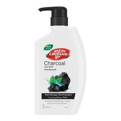 Lifebuoy Body Wash Charcoal and Mint Anti Bacterial 500 ML
