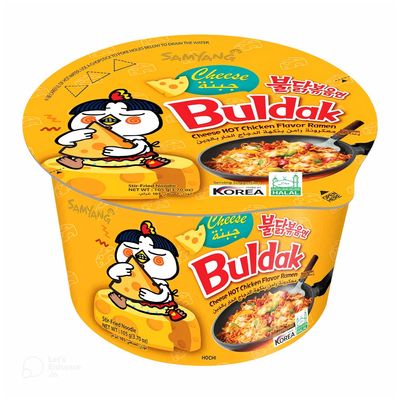 Samyang Buldak Noodles Ramen Hot Chicken With Cheese Flavor 105 G