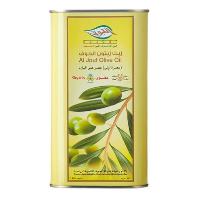 الجوف زيت زيتون عضوي 1 لتر