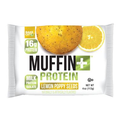 بيك سيتي مافن البروتين بنكهة الليمون مع بذور الخشخاش - 113 جرام