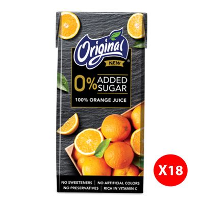 Original Juice Orange No Added Sugar 200 ML x 18 Box