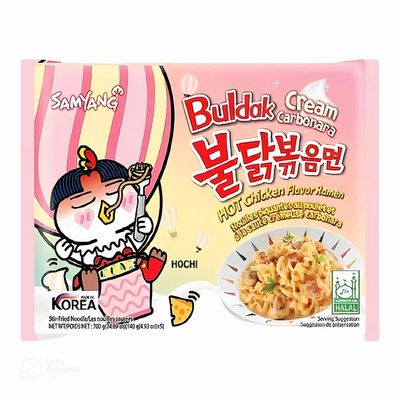 Samyang Buldak Noodles Ramen Hot Chicken With Carbonara Cream Flavor 140 G