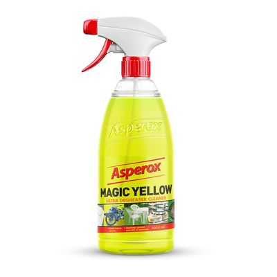 Asperox Grease Cleaner Spray For Surfaces Magic Yellow 1000 ML