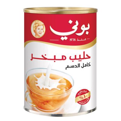 بوني حليب مبخر كامل الدسم 385 مل