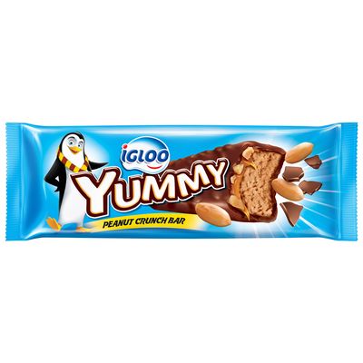 Igloo Ice Cream Yummy Peanut Crunch Bar 45 ML