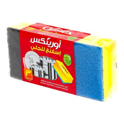 أورينكس إسفنج تنظيف 3 حبات