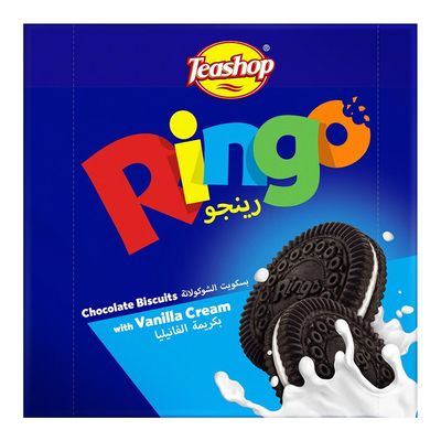 Teashop Biscuit Ringo With Vanilla Cream 16 Pieces Box