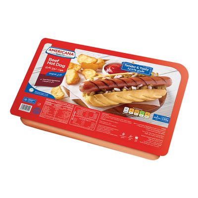 Americana Hot Dog Beef 5 Pieces 450 G