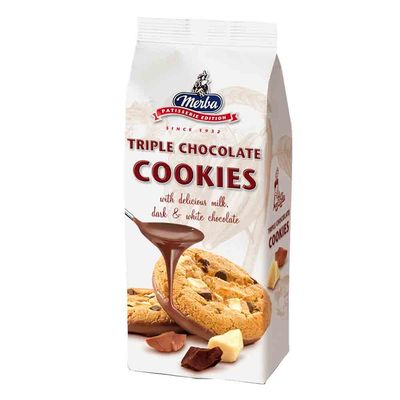 Merba Cookies Triple Chocolate 200 G