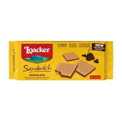 Loacker Wafer Sandwich Chocolate 75 G