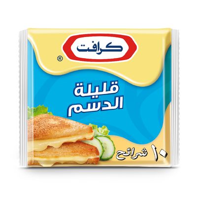 كرافت جبنة شرائح قليلة الدسم 200 جرام