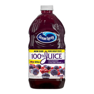 Ocean Spray Juice Cranberry and Concord Grape Flavor No Added Sugar (Imported) - 1.89L