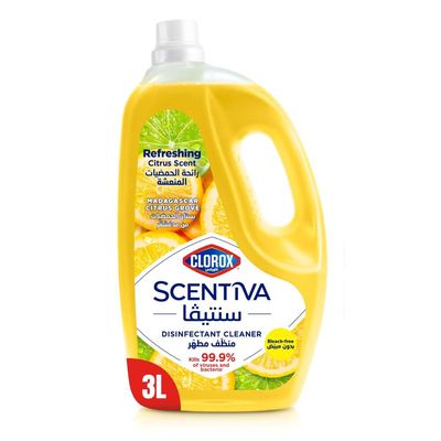Clorox Scentiva Cleanser and Antiseptic Refreshing Citrus Scent Multipurpose 3 L