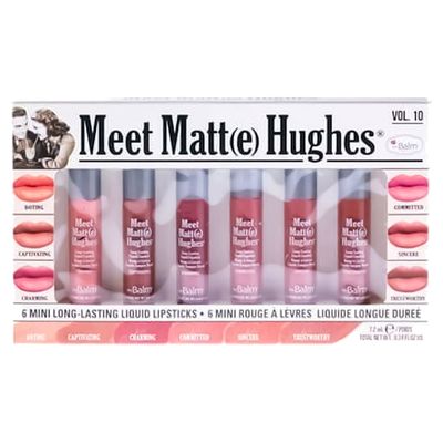 The Balm Lip Stick Set of 6 Mini Liquid Meet Matt Hughes No. 10