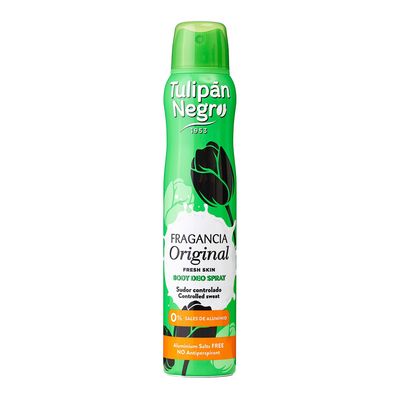 Tulipán Negro Body Deo Spray Original Aluminum Salts Free - 200ml