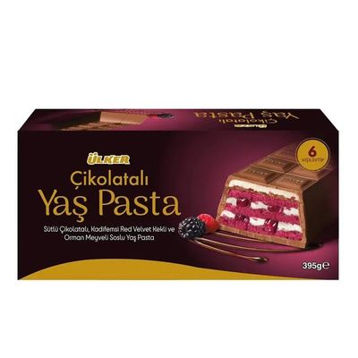 Ulker Yasisi Pasta Red Velvet Cake with Chocolate and Berry Sauce ( Imported ) - 395g
