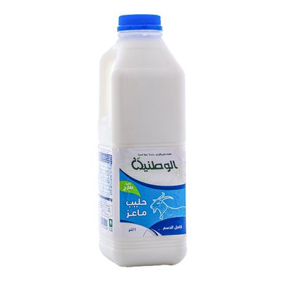 الوطنية حليب ماعز كامل الدسم - 1 لتر