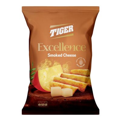تايجر إكسلانس شيبس بنكهة الجبنة المدخنة - 90 جرام