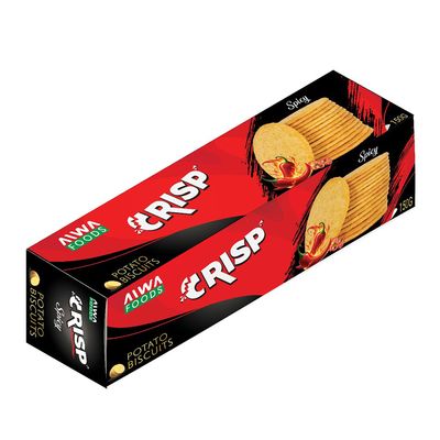 Aiwa Foods Crisp Potato Biscuit Spicy - 150g