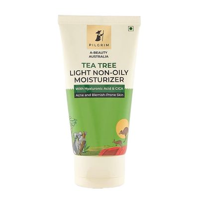 Pilgrim Tea Tree Light Non-Oily Moisturizer With Hyaluronic Acid And Cica - 50g