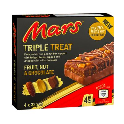 Mars Triple Treat Fruit, Nut & Chocolate Bar (Imported) 4pcs - 32g