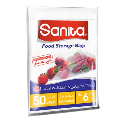 Sanita Food Storage Bags No.6 50 Extra Small Bags