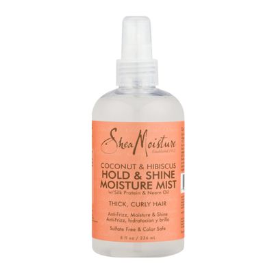Shea Moisture Coconut & Hibiscus Hold & Shine Moisture Mist For Thick, Curly Hair -237ml