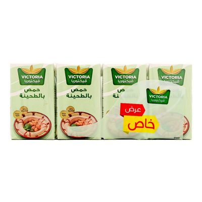 فيكتوريا حمص بالطحينة 135 جرام × 4