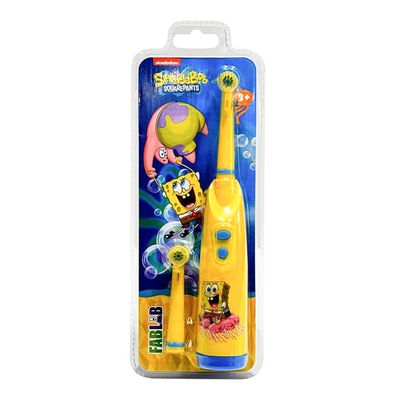 Fab Lab Nickelodeon Soft Electric Toothbrush + Extra Brush - SpongeBob 