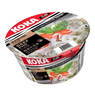 Koka Rice Noodles Instant Beef Pho Flavor Gluten Free 70 G