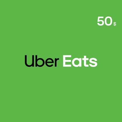أوبر إيتس بطاقة 50 دولار
