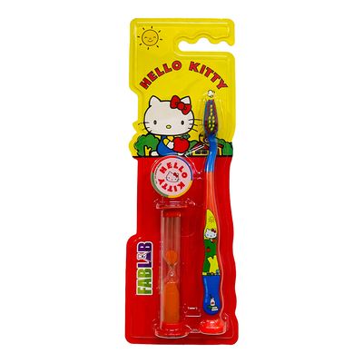 Fab Lab Nickelodeon Soft Toothbrush with Hourglass - Hello Kitty