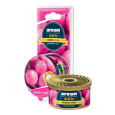 Areon Ken  Car and HomeAir Freshener Bubble Gum Scent 