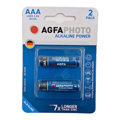 AGFA Photo Alkaline Power Pen Batteries - AAA - 2 pack