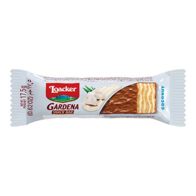 Loacker Gardena Wafer Filled With Coconut Cream Coated With Chocolate 17.5 G