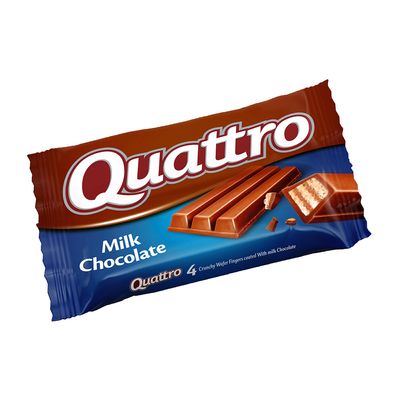Quattro Wafer Fingers With Milk Chocolate 33 G