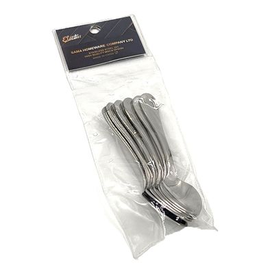 Electus Plain stainless steel spoon set  0792 - 6 pieces