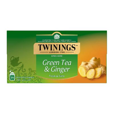 Twinings Green Tea & Ginger 25 Pieces