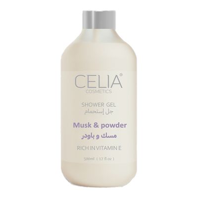 Celia Shower Gel Musk & Powder - 500ml